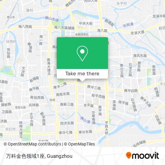 万科金色领域1座 map