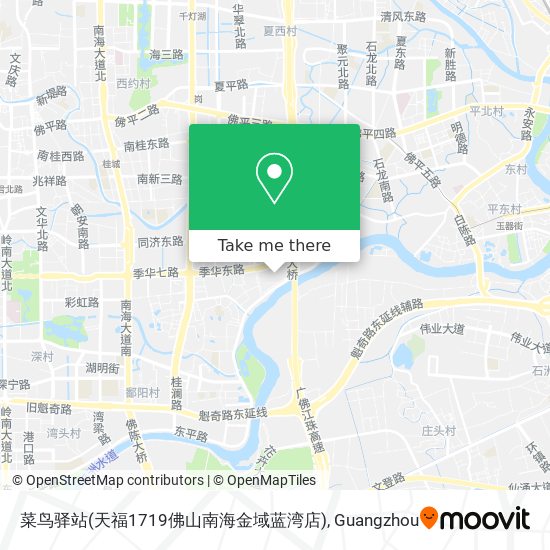 菜鸟驿站(天福1719佛山南海金域蓝湾店) map