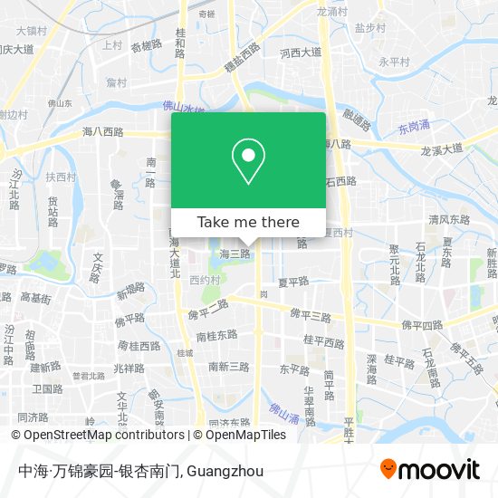 中海·万锦豪园-银杏南门 map