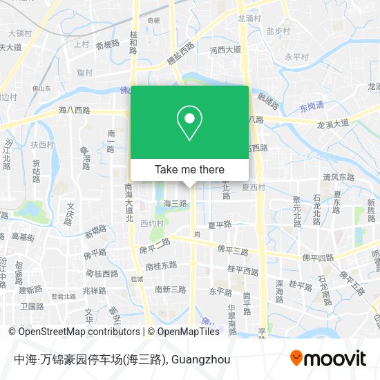 中海·万锦豪园停车场(海三路) map