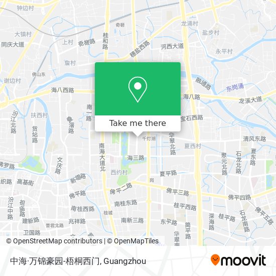 中海·万锦豪园-梧桐西门 map