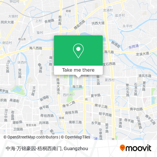 中海·万锦豪园-梧桐西南门 map