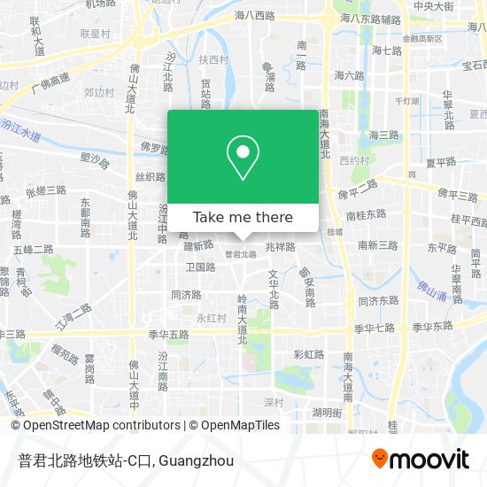 普君北路地铁站-C口 map