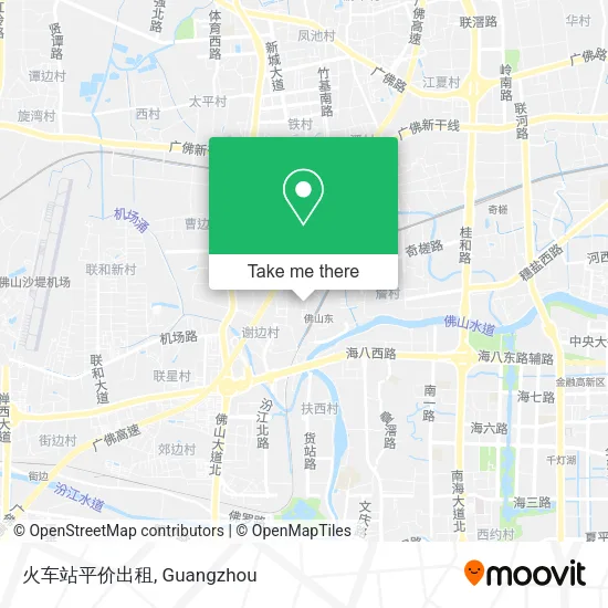 火车站平价出租 map