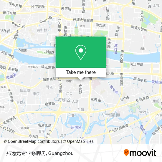 郑远元专业修脚房 map