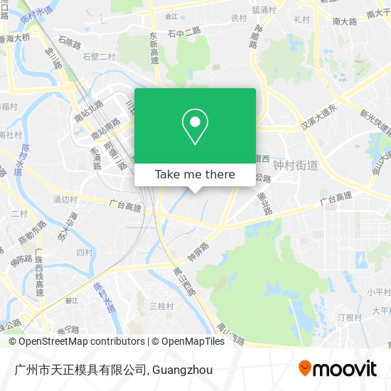 广州市天正模具有限公司 map