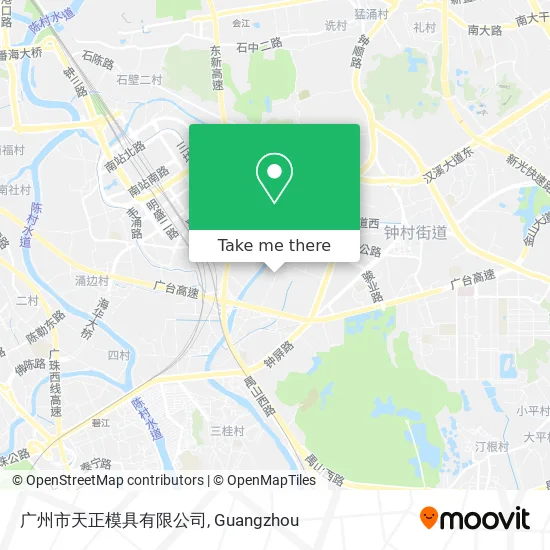 广州市天正模具有限公司 map
