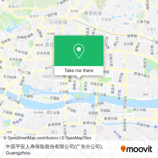 中国平安人寿保险股份有限公司(广东分公司) map