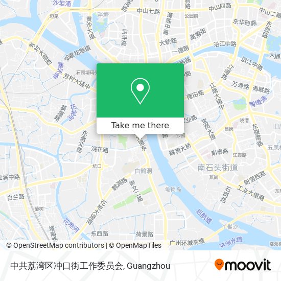 中共荔湾区冲口街工作委员会 map