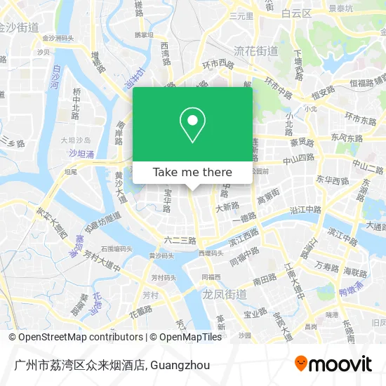 广州市荔湾区众来烟酒店 map