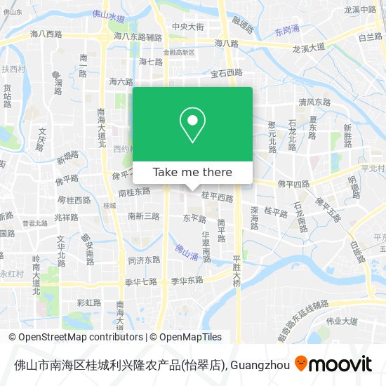 佛山市南海区桂城利兴隆农产品(怡翠店) map