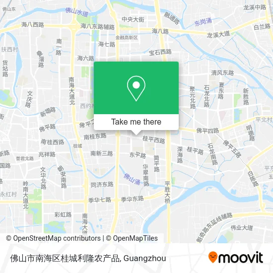 佛山市南海区桂城利隆农产品 map
