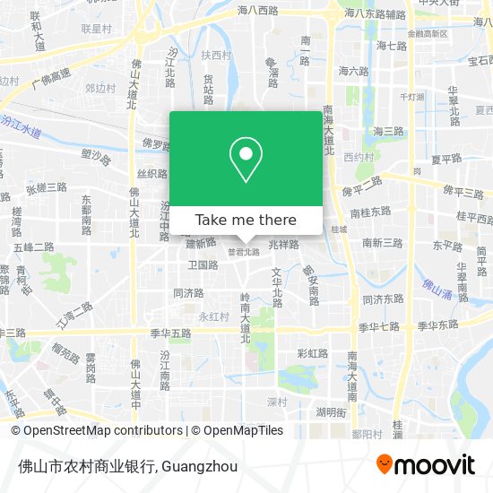 佛山市农村商业银行 map