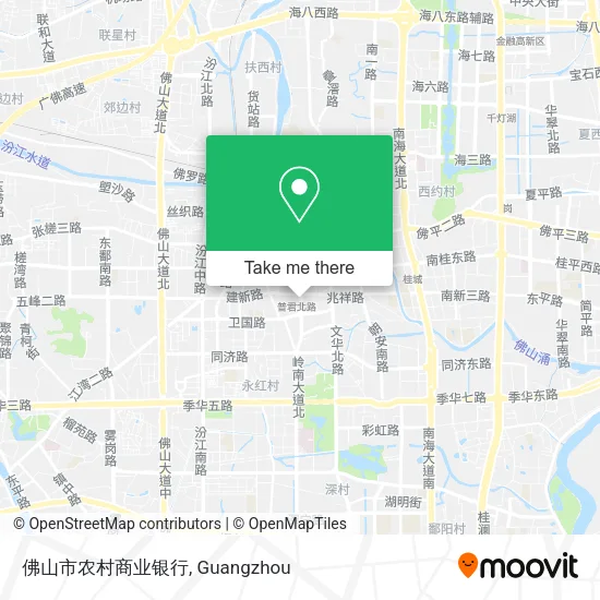 佛山市农村商业银行 map