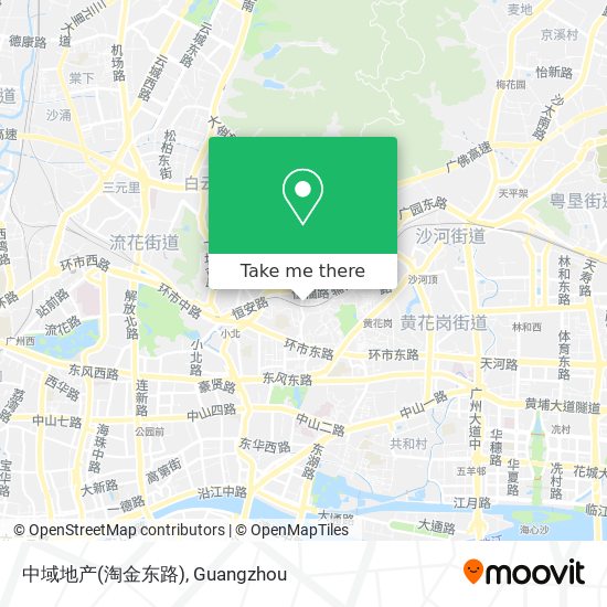 中域地产(淘金东路) map