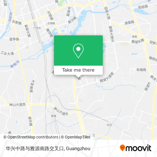 华兴中路与雅源南路交叉口 map