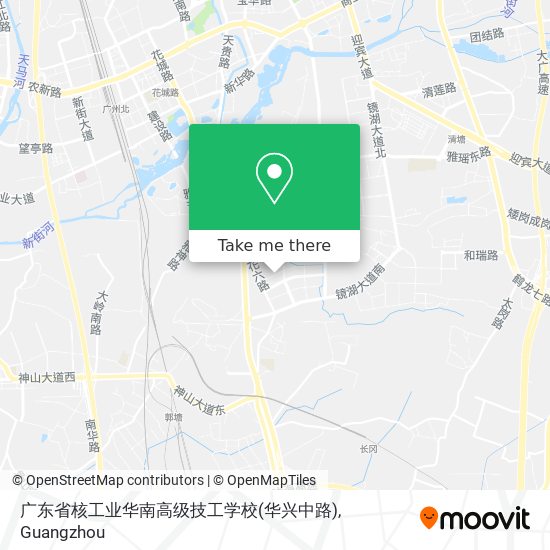 广东省核工业华南高级技工学校(华兴中路) map