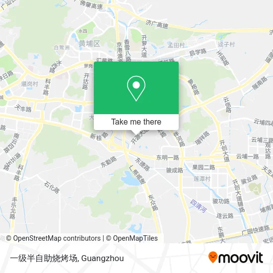 一级半自助烧烤场 map
