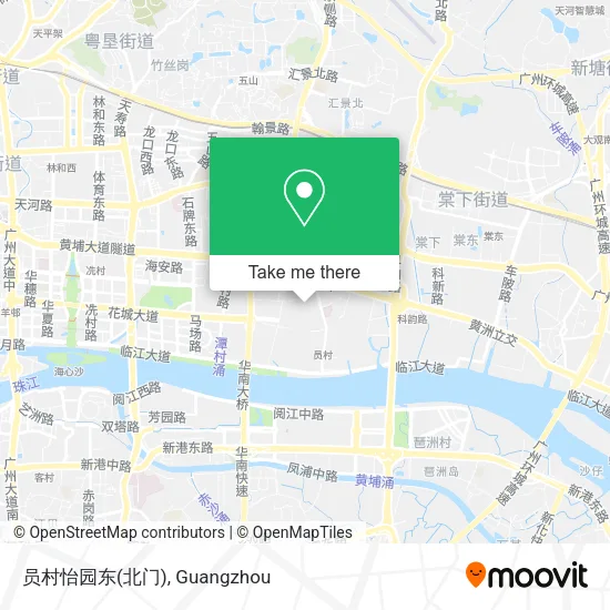 员村怡园东(北门) map