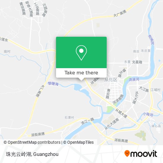 珠光云岭湖 map