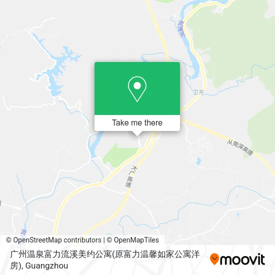 广州温泉富力流溪美约公寓(原富力温馨如家公寓洋房) map