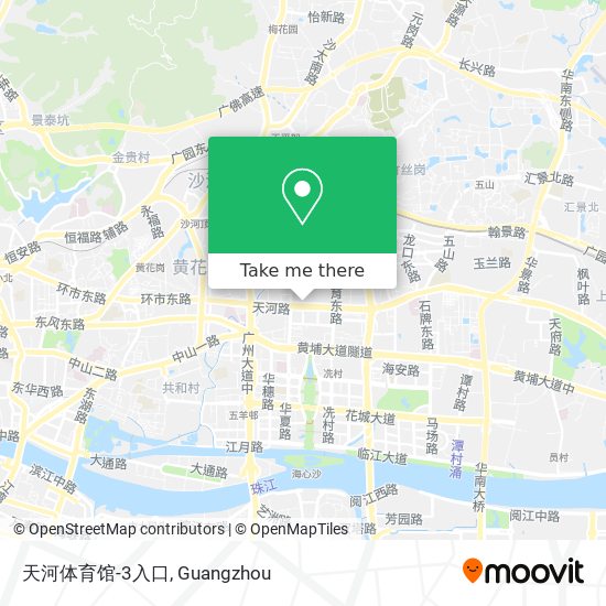 天河体育馆-3入口 map