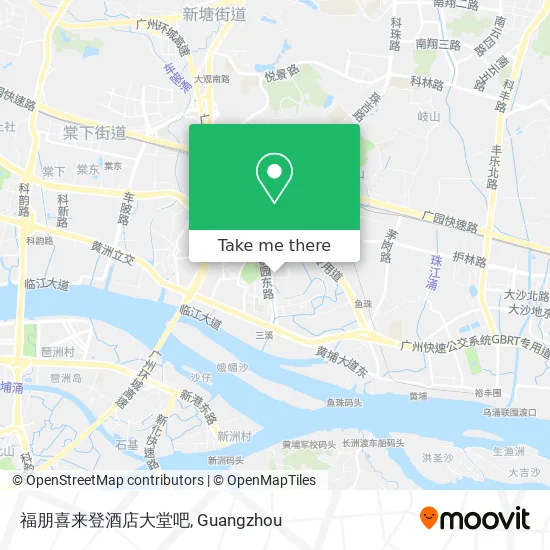 福朋喜来登酒店大堂吧 map