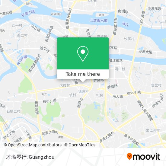 才溢琴行 map