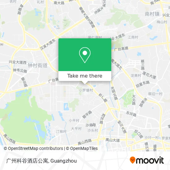 广州科谷酒店公寓 map