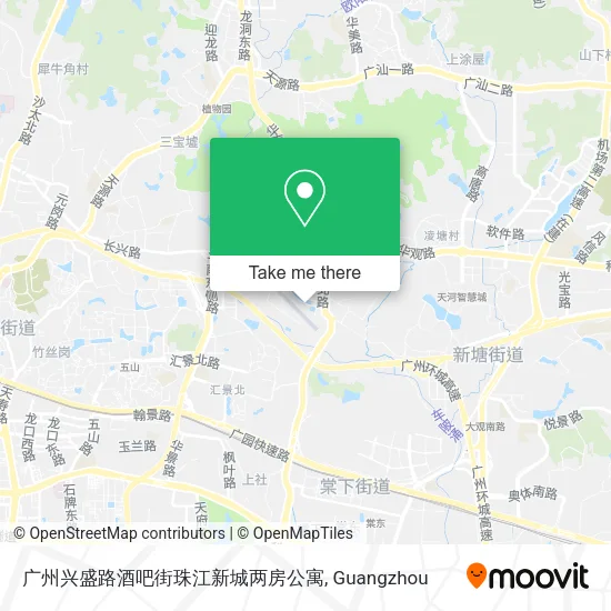 广州兴盛路酒吧街珠江新城两房公寓 map