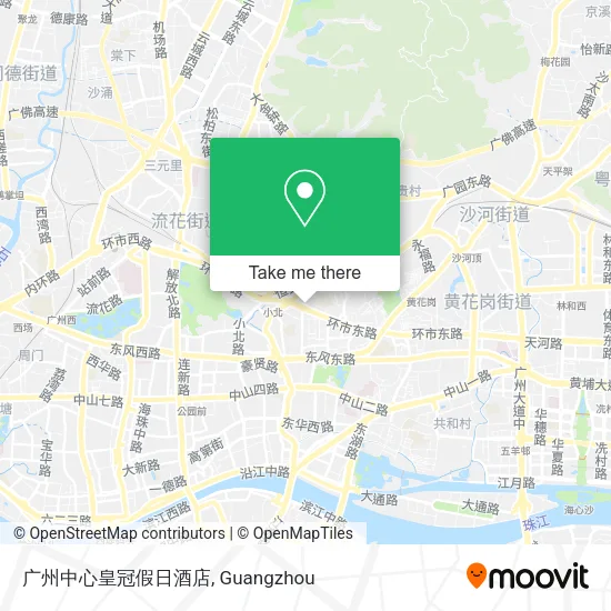 广州中心皇冠假日酒店 map