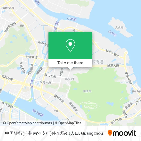 中国银行(广州南沙支行)停车场-出入口 map