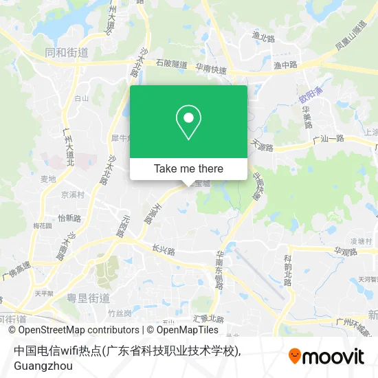 中国电信wifi热点(广东省科技职业技术学校) map