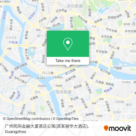 广州民间金融大厦酒店公寓(原富丽华大酒店) map