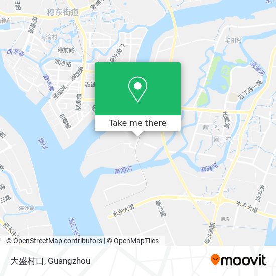 大盛村口 map