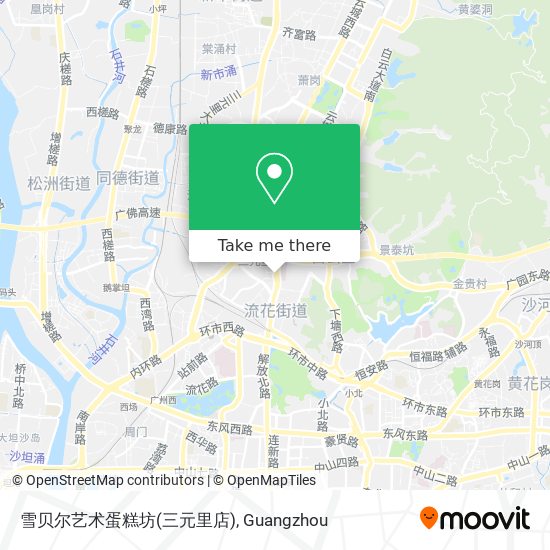 雪贝尔艺术蛋糕坊(三元里店) map