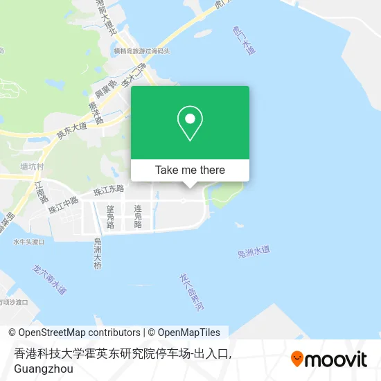 香港科技大学霍英东研究院停车场-出入口 map