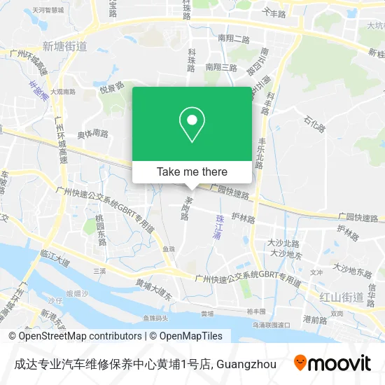 成达专业汽车维修保养中心黄埔1号店 map