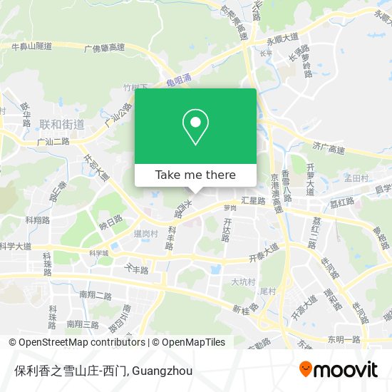 保利香之雪山庄-西门 map