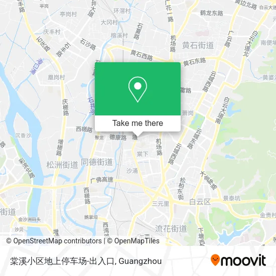 棠溪小区地上停车场-出入口 map