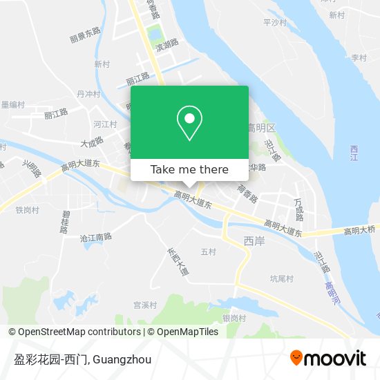 盈彩花园-西门 map