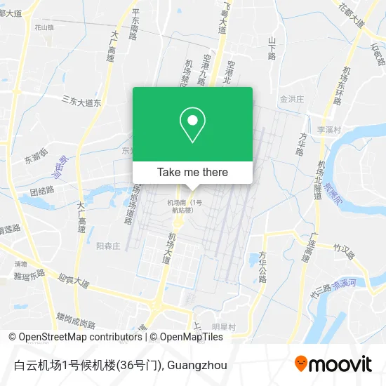 白云机场1号候机楼(36号门) map
