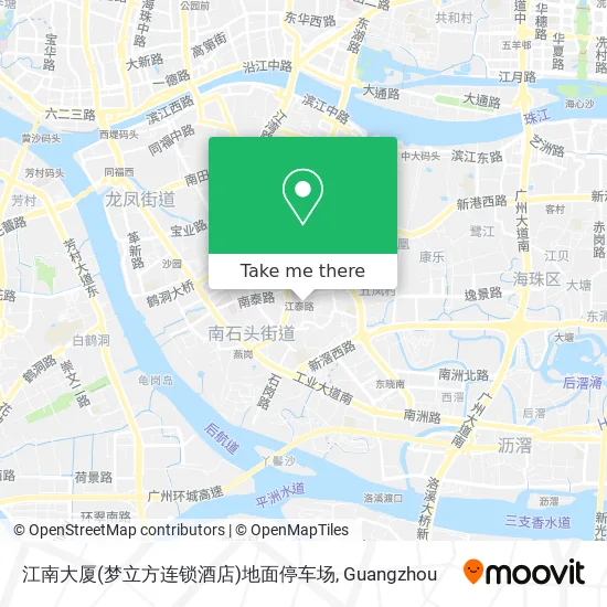 江南大厦(梦立方连锁酒店)地面停车场 map