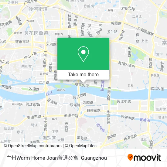 广州Warm Home Joan普通公寓 map