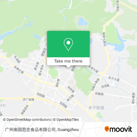 广州南国思念食品有限公司 map