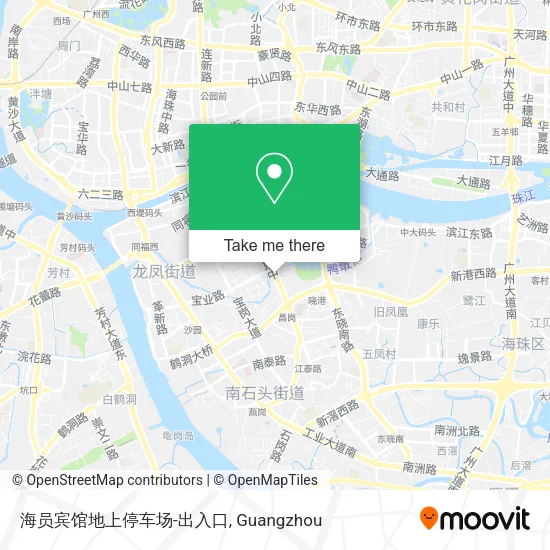 海员宾馆地上停车场-出入口 map