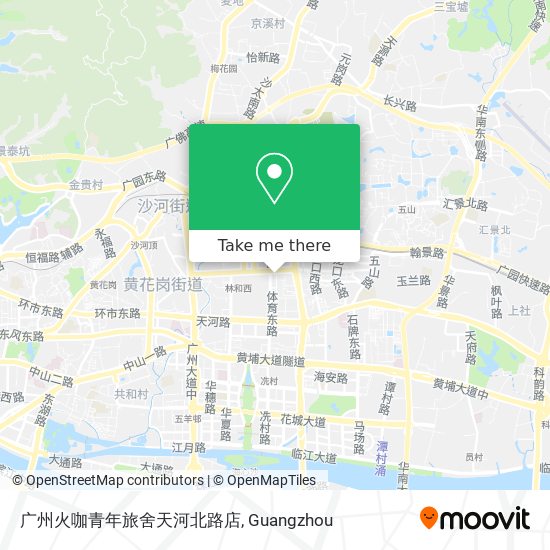 广州火咖青年旅舍天河北路店 map
