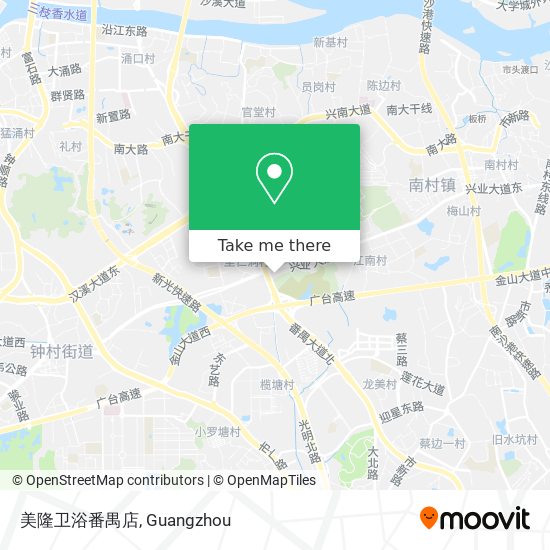 美隆卫浴番禺店 map