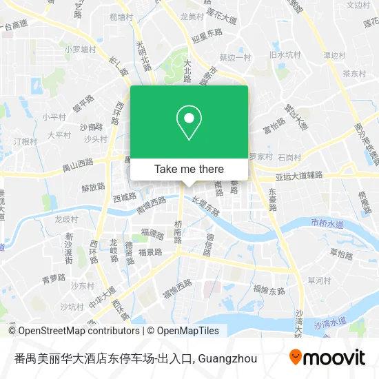 番禺美丽华大酒店东停车场-出入口 map