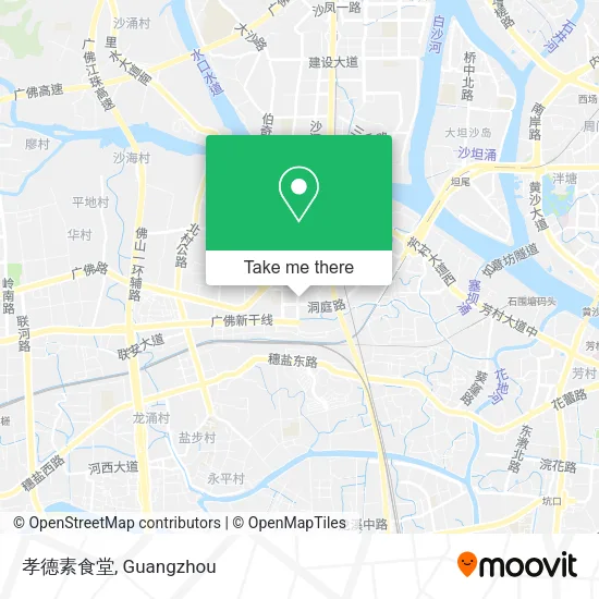 孝德素食堂 map